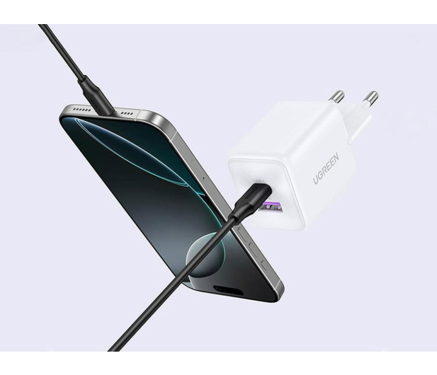 UGREEN Ładowarka sieciowa X516 USB + USB-C GaN 30W biała - 1513565 - zdjęcie 5